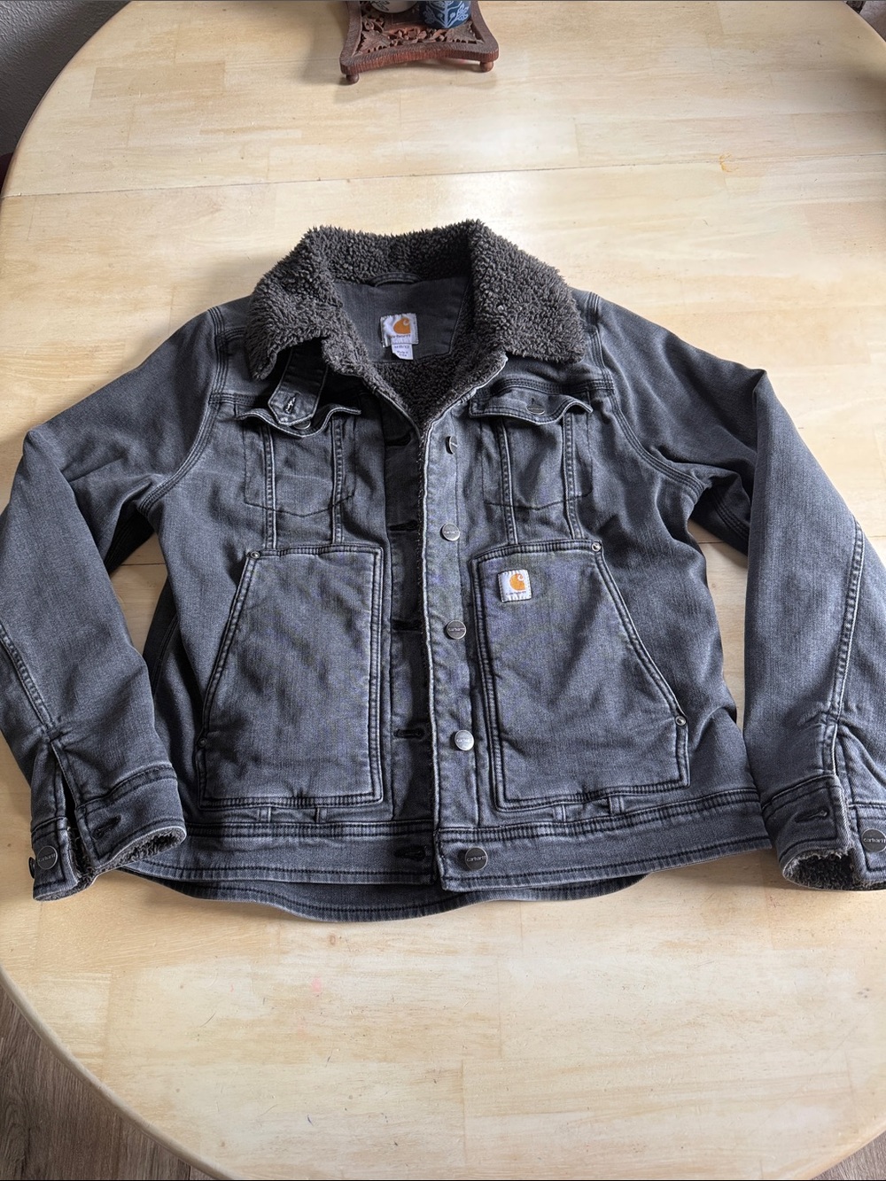 Carhartt women’s Sherpa denim jacket